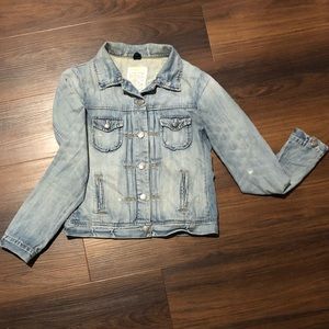 J. Crew Distressed Denim Jacket